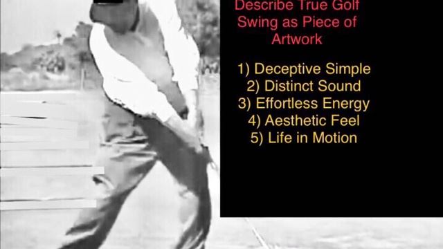 Describe True Golf Swing as Artwork смотреть онлайн
