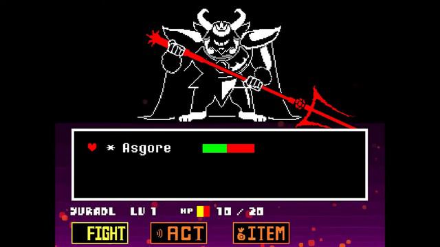 Undertale: VS Boss #11 Asgore Pacifist (pacifista)