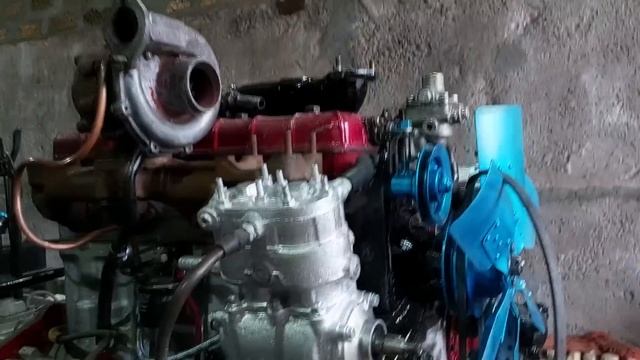 ТРАКТОРНЫЙ-ЗиЛ/ Установил двигатель СМД-22 и навесное на раму ЗиЛ! смотреть онлайн