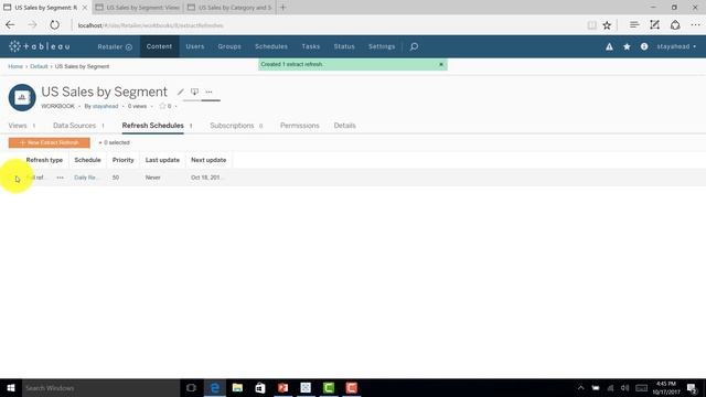 Tableau Server (Part 7) - How to Schedule and Refresh Data Sources | Rahul Tiwari | смотреть онлайн