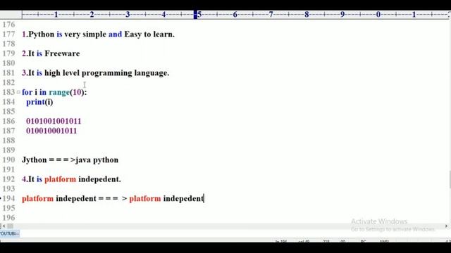 Features Of Python Part -2 Class - 9||Learn Python Tutorial For Beginners - in Telugu And English смотреть онлайн