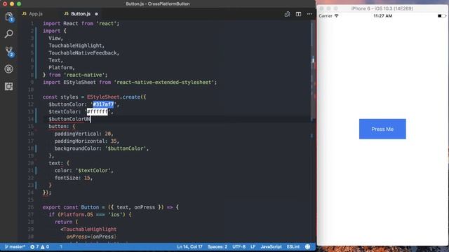 Build a Cross Platform Button in React Native смотреть онлайн