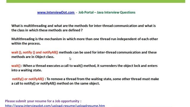 What is Multithreading Wait Notify Java смотреть онлайн