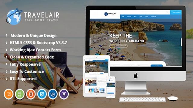 Travelair | Travel & Tour Booking HTML5 Template | Themeforest Website Templates and Themes смотреть онлайн