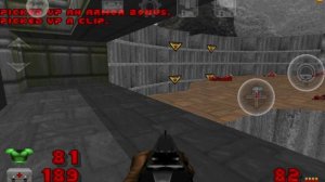 Игра первый DOOM 1 прохождение на планшете Андроид эпизод 1 карта E1M3 игра Дум 1 эпизод 1 уровень 3
