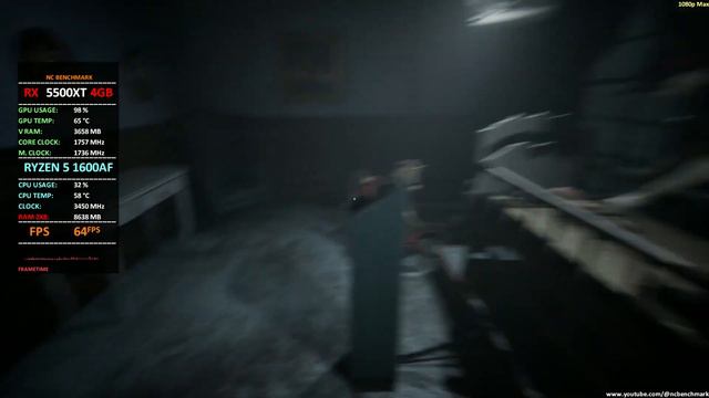 The Outlast Trials | AMD 5500XT + Ryzen 5 1600AF | 1080p | Benchmark