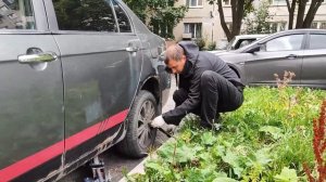 Снятие задних суппортов и тормозных дисков Лифан Солано 620