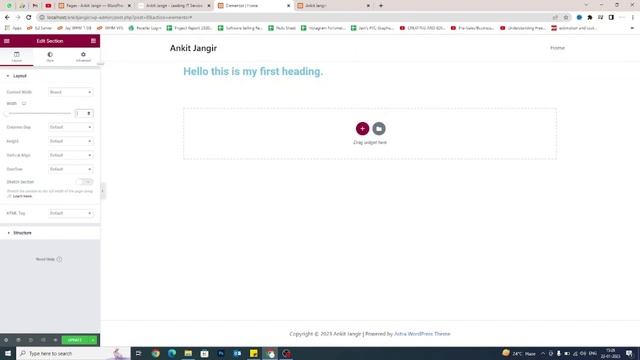 No Code Website Development | WordPress | What is Elementor (Page Builder) basics? | Session #6 смотреть онлайн