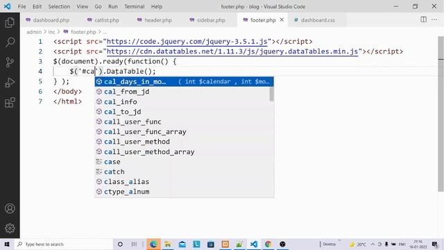 Show Category in Admin Panel Complete Blog in PHP part3 смотреть онлайн
