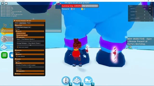 Snowman Simulator script roblox смотреть онлайн