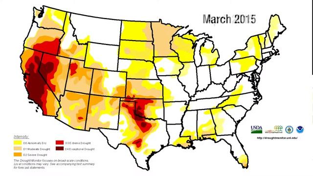 Drought Monitor 12 Month Time Lapse смотреть онлайн