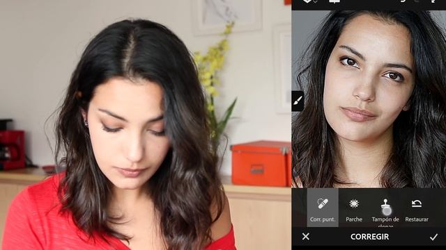 Como editar piel en tus fotos |Aplicaciones Photoshop fix y snapseed смотреть онлайн