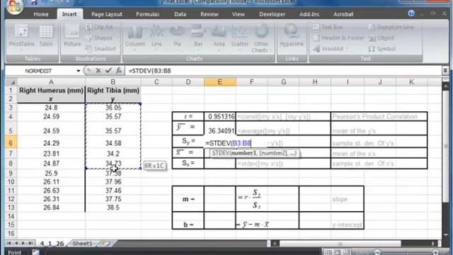 Least Squared Regression Line in Excel смотреть онлайн