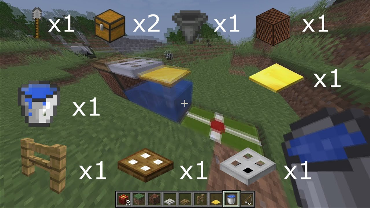 майнкрафт автоферма рыбака мистер панда добывает рыбу