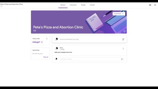 pete's pizza and abortion clinic google classroom смотреть онлайн