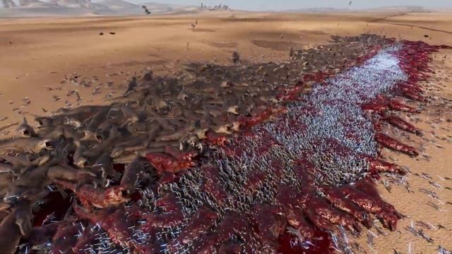 45.000 Laser Knights vs 2.000 T-Rexes | Ultimate Epic Battle Simulator 2 смотреть онлайн