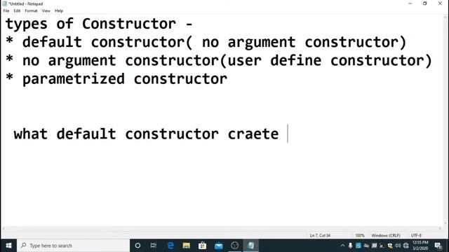 very simple java programs #16 "Types of constructor in java" смотреть онлайн