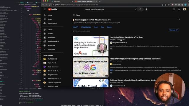 (Day 72) Coding Journey: Adding Google Maps to my React Project! смотреть онлайн