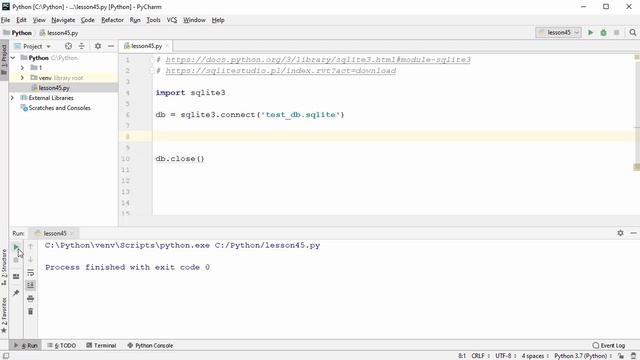 45) Модуль SQLite. Часть 1 смотреть онлайн