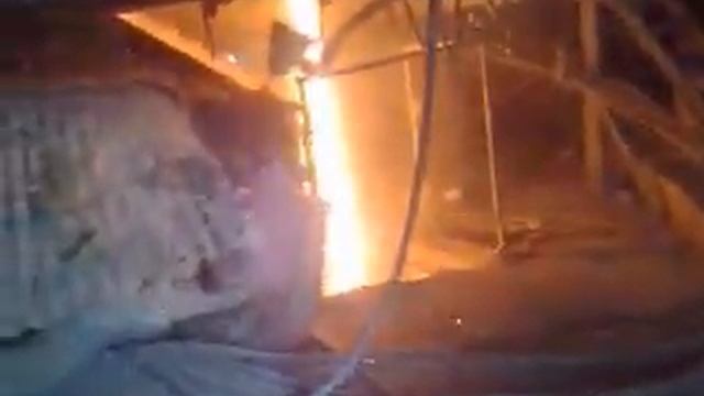 Резка кислородным копьем смотреть онлайн