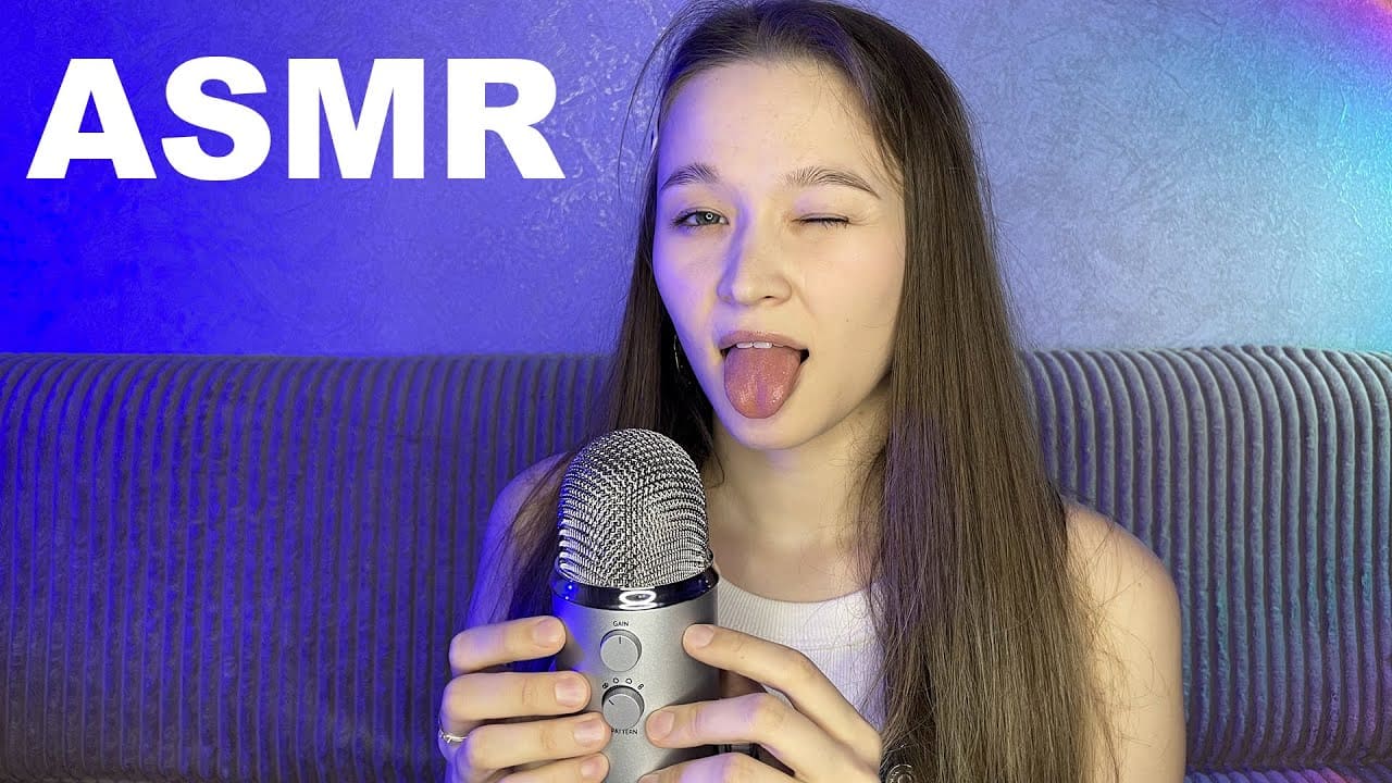 АСМР липкие звуки рта, с ушка на ушко смотреть онлайн