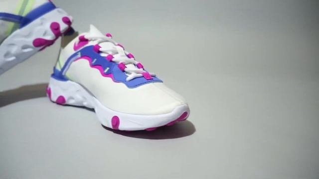 Nike React Element 55 White Fire Pink BQ2728-104 смотреть онлайн