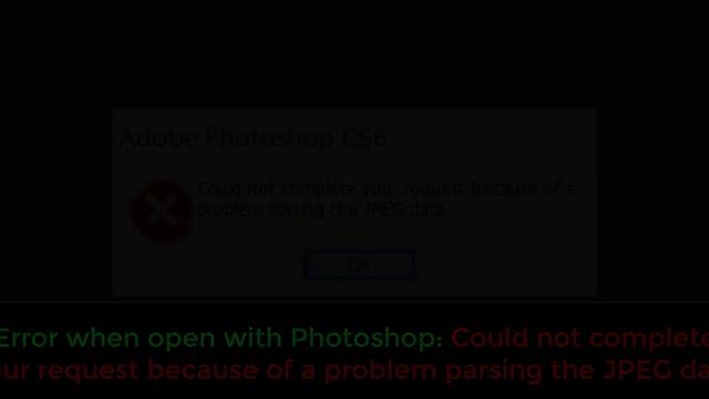 Cara atasi Could not complete your request because of a problem parsing the JPEG data смотреть онлайн