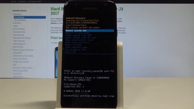 How to Boot into Recovery Mode in SAMSUNG Galaxy J3 2017 смотреть онлайн