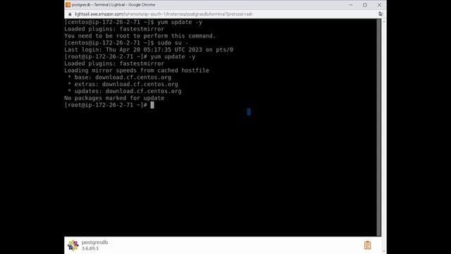 How to create centos linux Instance on AWS lightsail and install postgres database смотреть онлайн