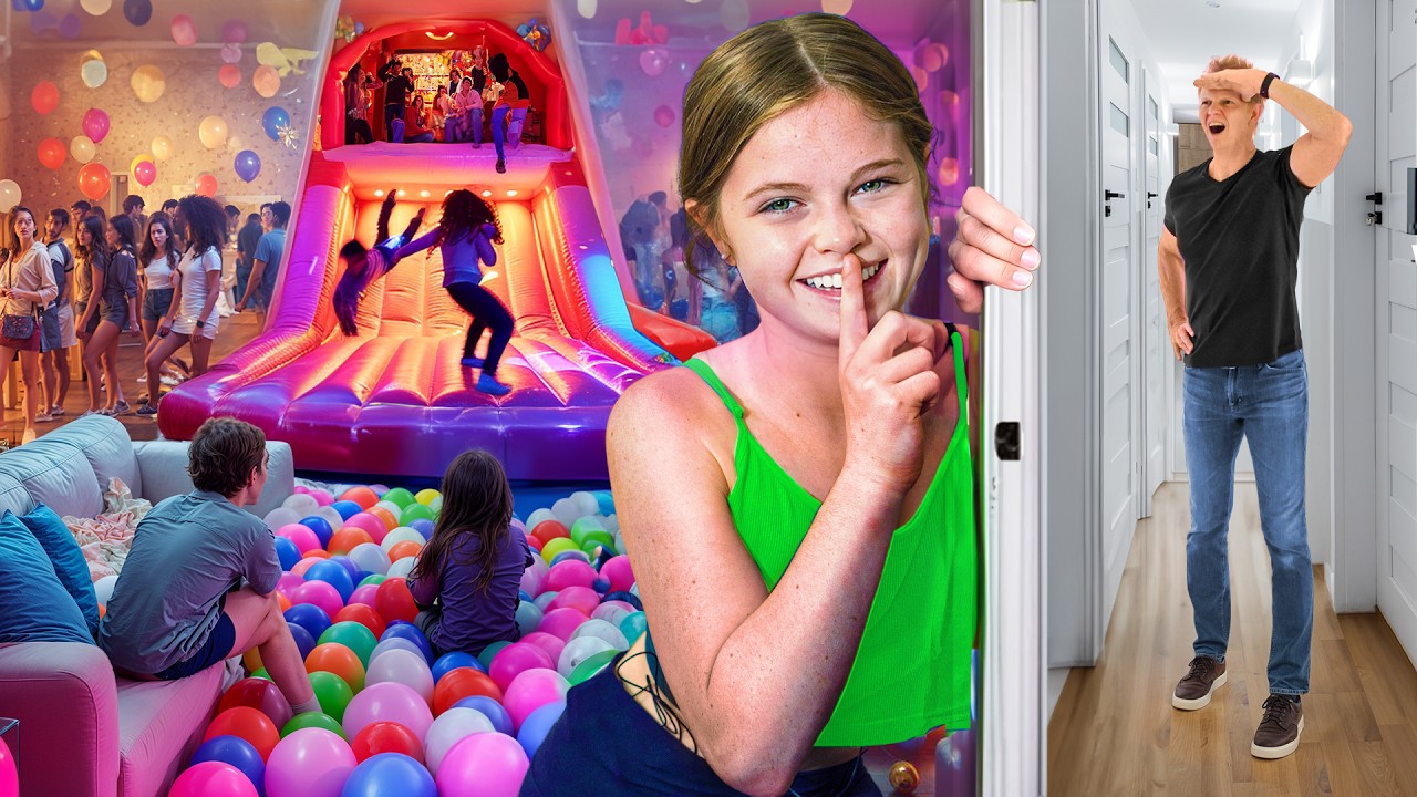 I THREW A PARTY And Hid It From My Dad!