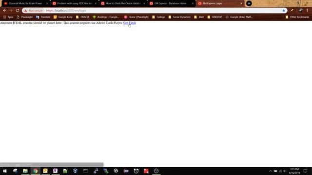 como conectar ao EM(Enterprise Manager) Express com Oracle 18C database смотреть онлайн