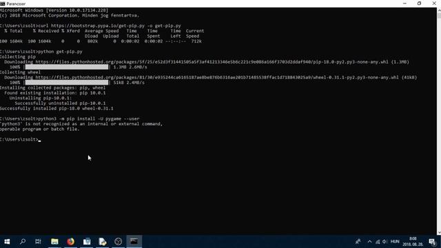 Python Programozás Oktatás: Pygame telepítése смотреть онлайн