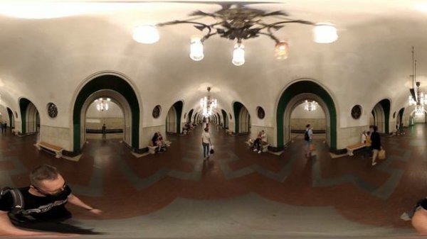 ВДНХ. Московское Метро. 4К 360 VR Video. Moscow Subway. Калужско-Рижская линия.