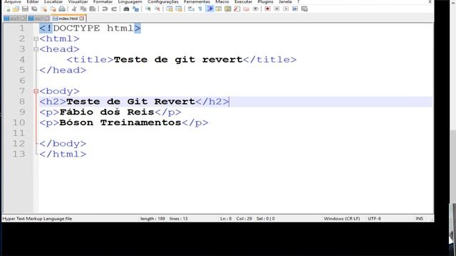 Curso de Git - Como reverter commits com git revert - 10 смотреть онлайн