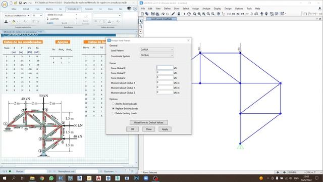 Planilla para el calculo de Armaduras 2D en Mathcad смотреть онлайн