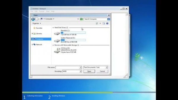Install Windows 7 SuperNano on 8GB RAM on Limbo x86 PC Emulator