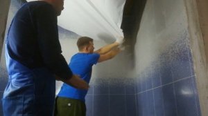 УРА! РЕМОНТ 5! НАТЯЖНОЙ ПОТОЛОК! ЭКСПЕРИМЕНТ С ЭЛЕКТРО ПУШКОЙ!