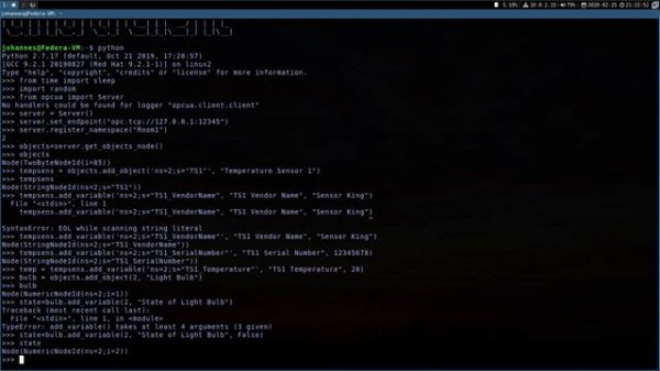 Python opcua - The easy way to build an OPC UA Server & Client