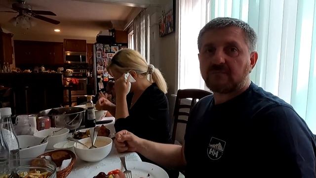 Обед у друзей из Украины/ Как живет и сколько зарабатывает простой рабочий в Америке/ Переезд в WA