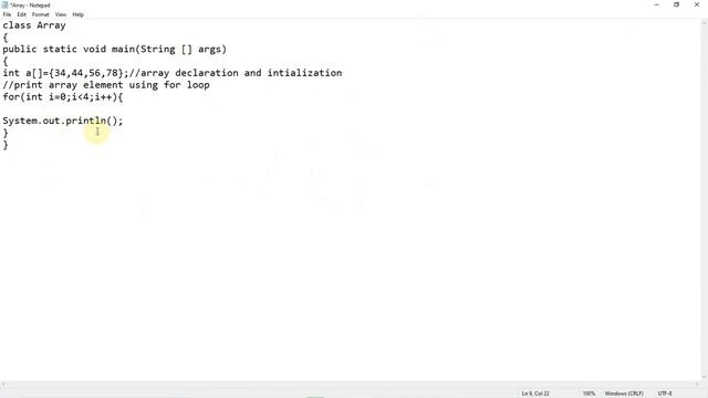 Java Tutorial for Beginners 20 # Print Array Elements Using for Loop смотреть онлайн