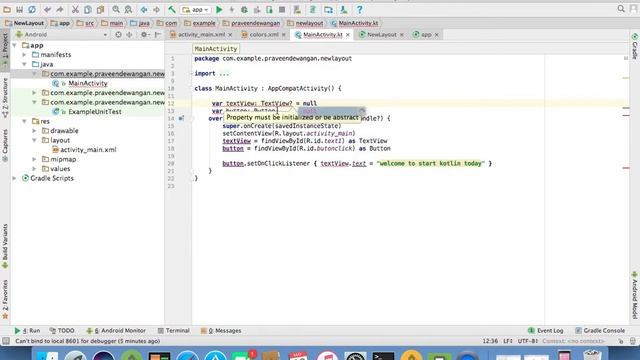 Resolving error in code while code conversion from Java to Kotlin смотреть онлайн