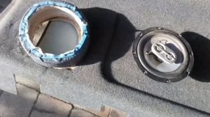установка динамиков в штатную заднюю полку Дэу нексия