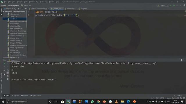 #53-PYTHON TUTORIAL | if "__name__" == "main" | PYTHON MODULES | CREATING YOUR OWN MODULE смотреть онлайн