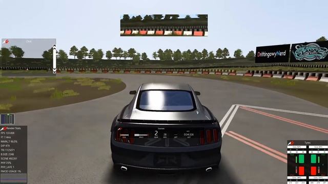 Assetto Corsa - Formula Drift Mustang RTR drifting. смотреть онлайн
