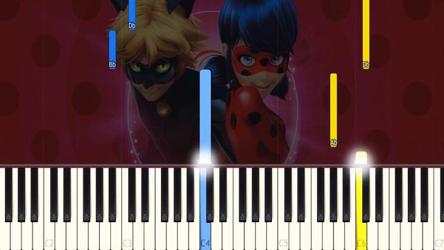 Miraculous Ladybug - Ultimate MEDLEY - Piano tutorial смотреть онлайн