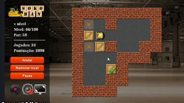 Sokoban Game Level 66 смотреть онлайн