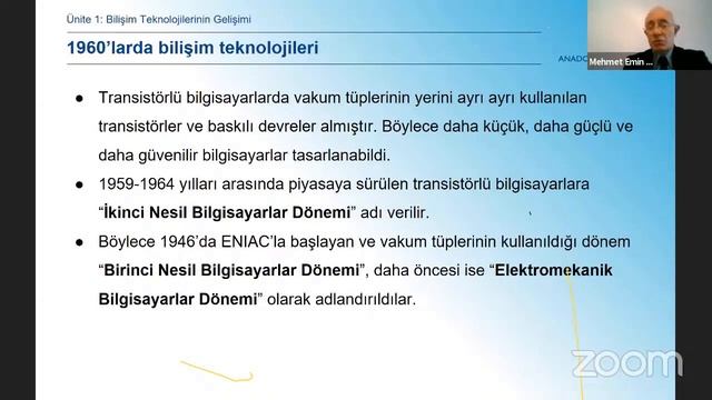 BİLİŞİM TEKNOLOJİLERİ - YBS101U (UNITE 1) смотреть онлайн