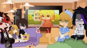 Past aftons react to Mrs. Afton (Clara) / Aftons do passado reagem à sra.Afton (Clara) {My AU}