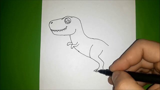 Как нарисовать ДИНОЗАВРА? смотреть онлайн