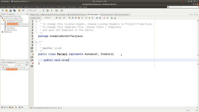 [Aula de Java - Conceito e prática] - Exemplo de Interface смотреть онлайн